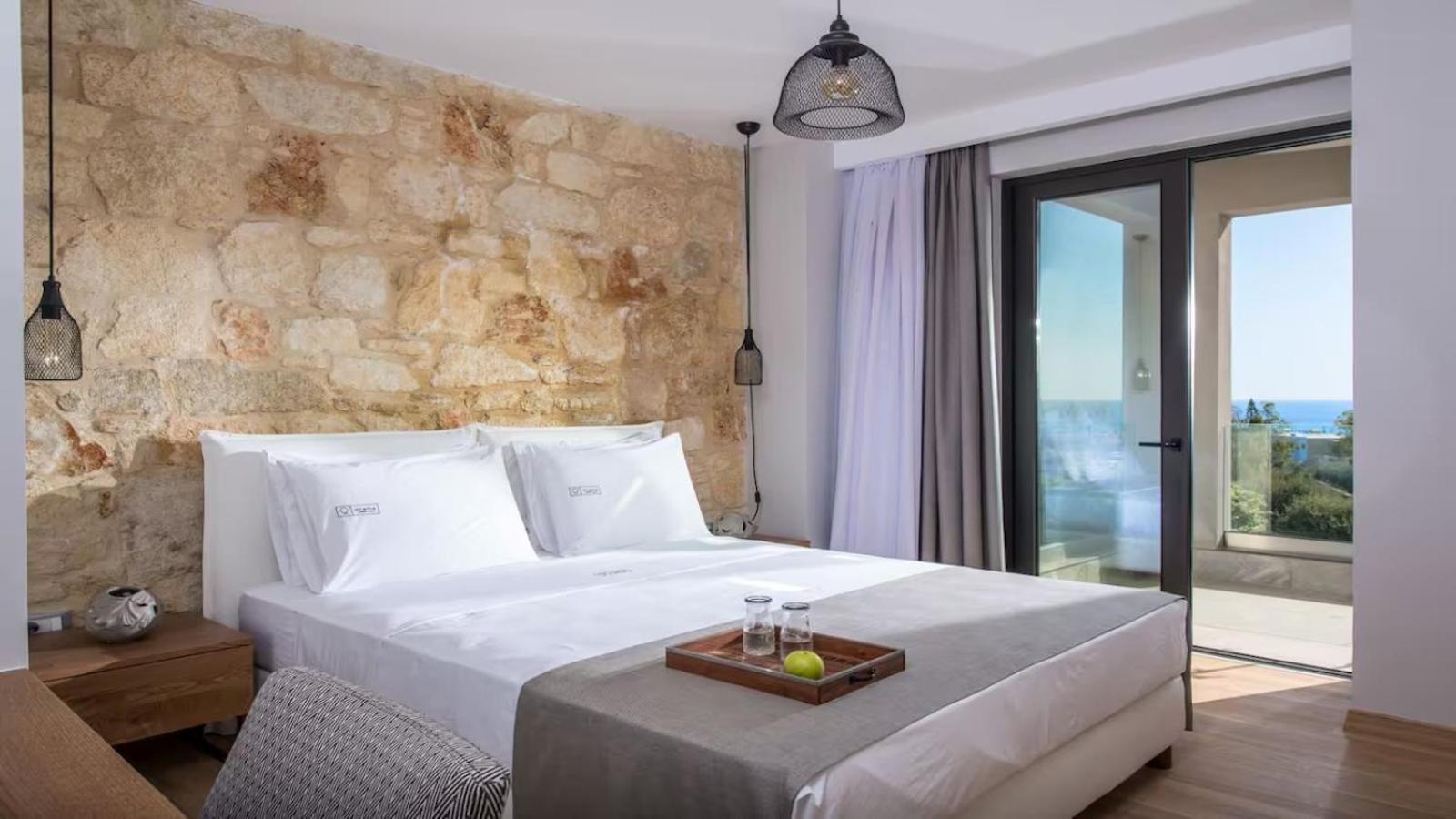 הרסוניסוס Orama Luxury Villa 4 Bedrooms With Private Pool מראה חיצוני תמונה