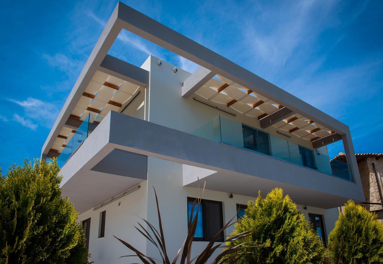 הרסוניסוס Orama Luxury Villa 4 Bedrooms With Private Pool מראה חיצוני תמונה